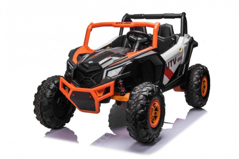 Buggy UTV-MX na akumulator dla dzieci Pomarańczowy + Napęd 4x4 + Pilot + Audio LED + Schowek + EVA + Wolny Start
