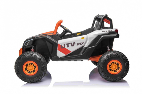 Buggy UTV-MX na akumulator dla dzieci Pomarańczowy + Napęd 4x4 + Pilot + Audio LED + Schowek + EVA + Wolny Start