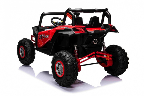 Buggy UTV-MX na akumulator dla dzieci Czerwony + Napęd 4x4 + Pilot + Audio LED + Schowek + EVA + Wolny Start