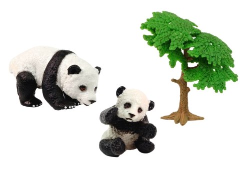 Figurka Zwierzęta Zestaw Panda Jedząca z Małymi Figurka Zwierzęta Zestaw Panda Jedząca z Małymi
