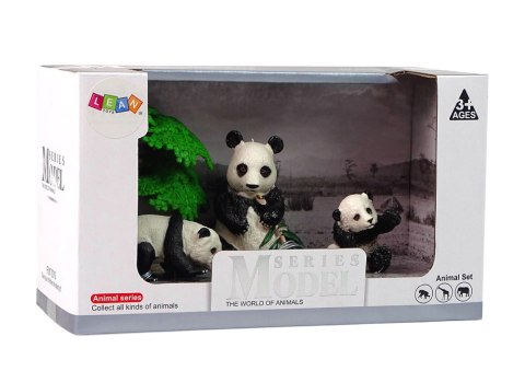 Figurka Zwierzęta Zestaw Panda Jedząca z Małymi Figurka Zwierzęta Zestaw Panda Jedząca z Małymi