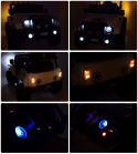 Auto terenowe typu jeep Monster 4x4 dla dzieci Czarny + Pilot + Regulacja siedzenia + Wolny Start + MP3 LED + Bagażnik + Plecak