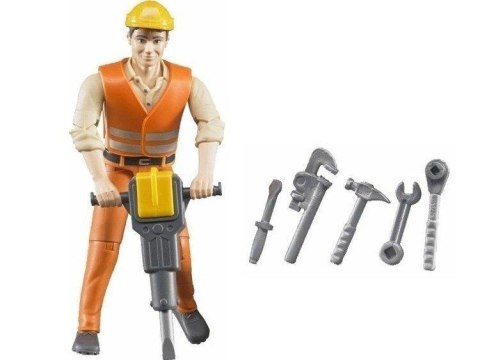 Figurka robotnika z akcesoriami Figurka robotnika z akcesoriami