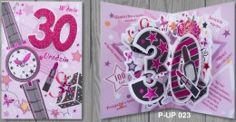 Karnet Przestrzenny B6 Urodziny 30 kobieta