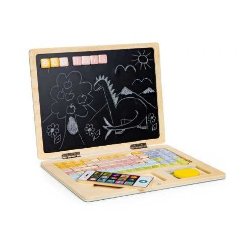 Tablica edukacyjna magnetyczna laptop litery cyfry ECOTOYS Tablica edukacyjna magnetyczna laptop litery cyfry ECOTOYS