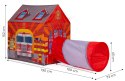 Namiot z tunelem dla dzieci domek Strażaka plac zabaw IPLAY