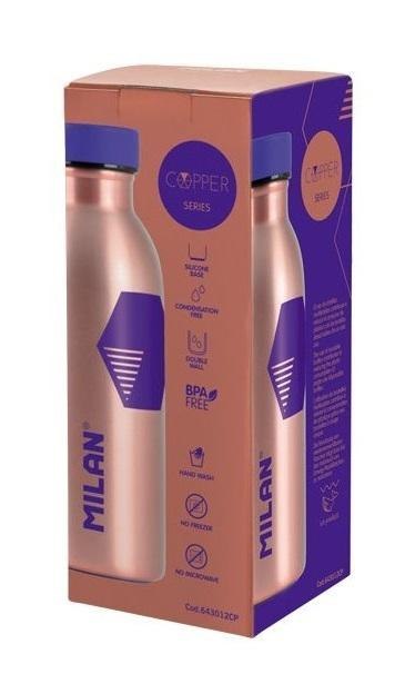 Butelka termiczna 354ml Copper fioletowa MILAN Butelka termiczna 354ml Copper fioletowa MILAN
