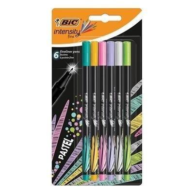 Cienkopis Intensity Fine Pastel 6szt BIC