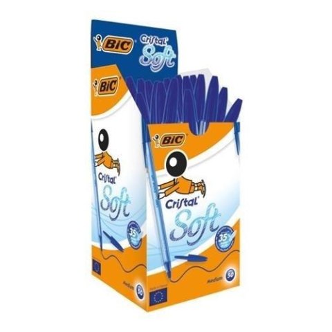 Długopis Cristal Soft niebieski (50szt) BIC Długopis Cristal Soft niebieski (50szt) BIC