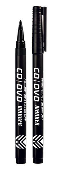 Marker CD/DVD czarny z tuszem OHP (12szt.) KM111-V Marker CD/DVD czarny z tuszem OHP (12szt.) KM111-V