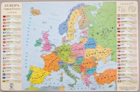 Podkładka mapa polityczna Europy