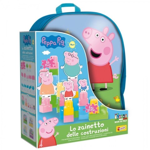 Świnka Peppa - plecak z klockami konstrukcyjnymi Świnka Peppa - plecak z klockami konstrukcyjnymi