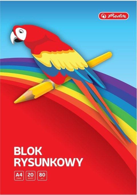 Blok rysunkowy A4/20K biały (10szt) HERLITZ Blok rysunkowy A4/20K biały (10szt) HERLITZ