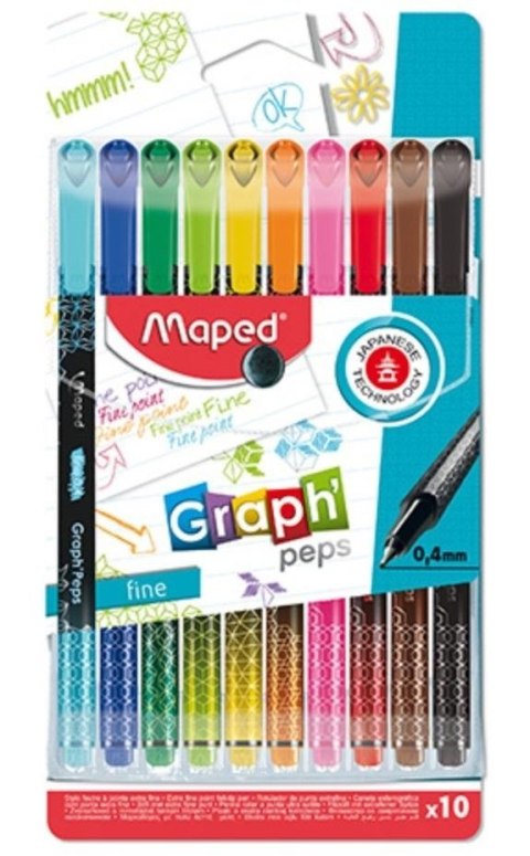 Cienkopis Graph Peps Deco 10 kolorów MAPED Cienkopis Graph Peps Deco 10 kolorów MAPED