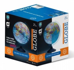 Globus 21cm z mapą fizyczną i aplikacją ALAYSKY