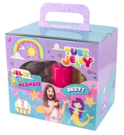 Tubi Jelly 6 kolorów + akwarium - Syrenka TUBAN