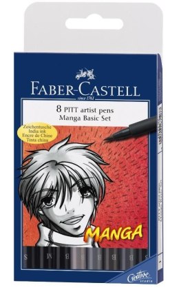 Zestaw do kaligrafii Manga 8 kol FABER CASTELL
