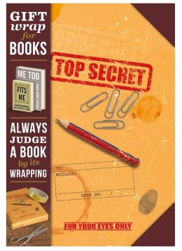 Gift wrap Papier do książki Top secret