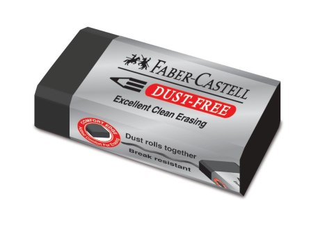 Gumka bezpyłowa czarna (24szt) FABER CASTELL Gumka bezpyłowa czarna (24szt) FABER CASTELL