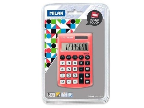 Kalkulator Pocket Touch czerwony MILAN Kalkulator Pocket Touch czerwony MILAN