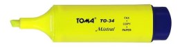 Zakreślacz Mistral żółty (10szt) TOMA