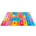 Duża mata piankowa, puzzle, litery kolorowe 36 szt.