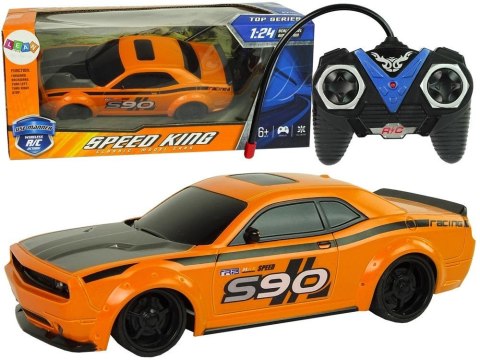 Auto sportowe 1:24 zdalnie sterowane pomarańczowe Auto sportowe 1:24 zdalnie sterowane pomarańczowe