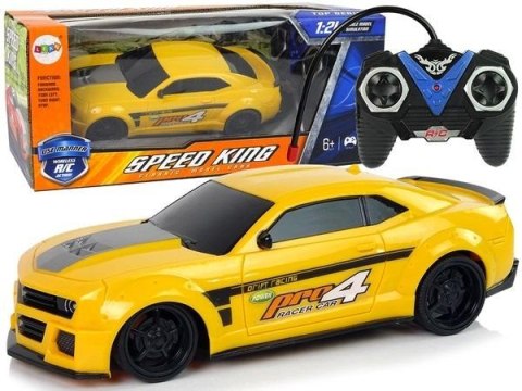 Auto sportowe 1:24 zdalnie sterowane żółte Auto sportowe 1:24 zdalnie sterowane żółte