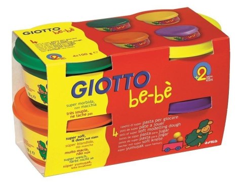 Ciastolina 4x100gr zestaw 2 Bebe GIOTTO Ciastolina 4x100gr zestaw 2 Bebe GIOTTO
