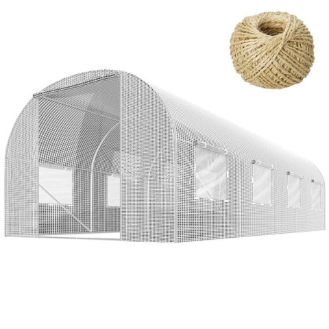 Tunel ogrodowy 2,5x4m (10m2) biały Plonos Tunel ogrodowy 2,5x4m (10m2) biały Plonos
