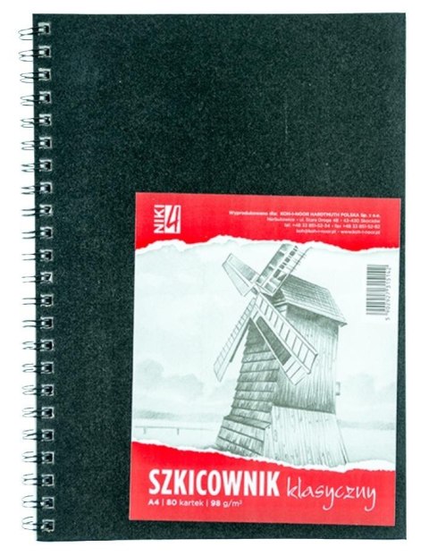 Szkicownik A4/80K 98g spirala Szkicownik A4/80K 98g spirala