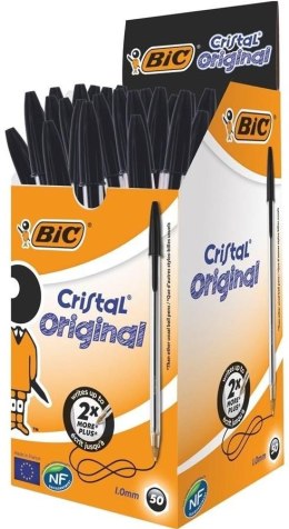 Długopis Cristal Original czarny (50szt) BIC