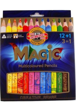 Kredki Magic trio 12+1 kolorów