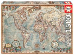 Puzzle 1500 Polityczna mapa świata G3