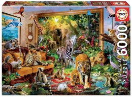 Puzzle 6000 Zwierzęta w salonie G3