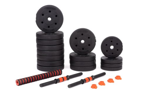 Hantle regulowane 2 x 20 kg sztanga zestaw 40 kg gryf Hantle regulowane 2 x 20 kg sztanga zestaw 40 kg gryf