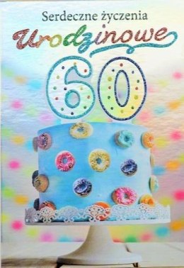 Kartka okolicznościowa Urodziny 60 TS44