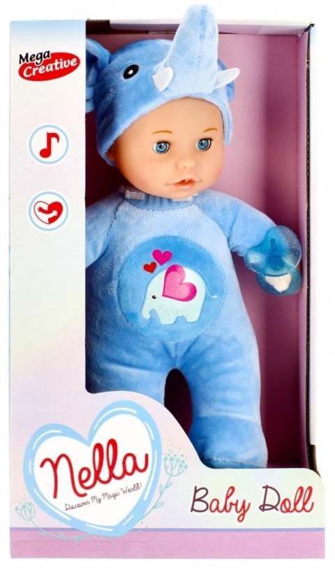Lalka Bobas 30 cm z akcesoriami miękka Nella Lalka Bobas 30 cm z akcesoriami miękka Nella