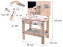 Drewniany warsztat dla dzieci narzędzia stolik ECOTOYS