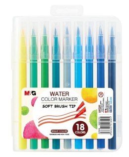 Pisak artystyczny pędzelkowy 18 kolorów M&G