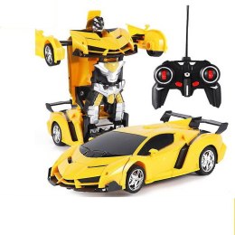 Auto Robot 2w1 Pilot R/C Światło Dźwięk Drift Żółty
