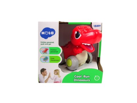 Dinozaur Na Kółkach T-Rex Czerwony Figurka Dinozaur Na Kółkach T-Rex Czerwony Figurka