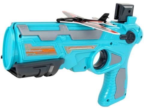 Pistolet Wyrzutnia Samolotów Niebieski Pistolet Wyrzutnia Samolotów Niebieski