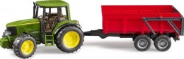 Traktor John Deere 6920 z wywrotką czerwoną