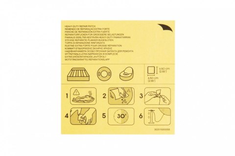 Zestaw 10 Łatek naprawczych do materiału PVC 6,5x6,5cm BESTWAY Zestaw 10 Łatek naprawczych do materiału PVC 6,5x6,5cm BESTWAY