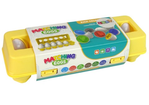 Edukacyjny Sorter 12 Jaj Pojazdy Auta Kolory Układanka Kształty Edukacyjny Sorter 12 Jaj Pojazdy Auta Kolory Układanka Kształty