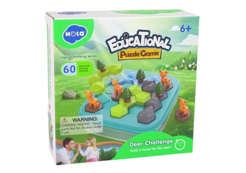 Gra Układanka Edukacyjna Tetris Łamigłówka Leśne Zwierzęta Gra Układanka Edukacyjna Tetris Łamigłówka Leśne Zwierzęta