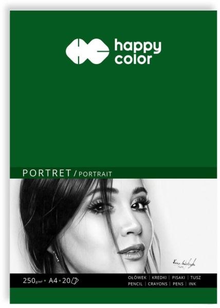 Blok PORTRET, Art., A4, 20 ark, 250g, Happy Color Blok PORTRET, Art., A4, 20 ark, 250g, Happy Color