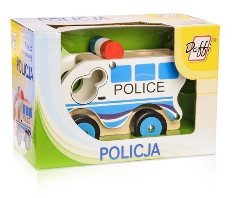 Drewniane auto - policja Drewniane auto - policja