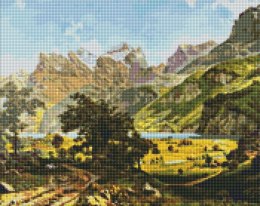 Diamentowa mozaika - Magiczny krajobraz 40x50cm